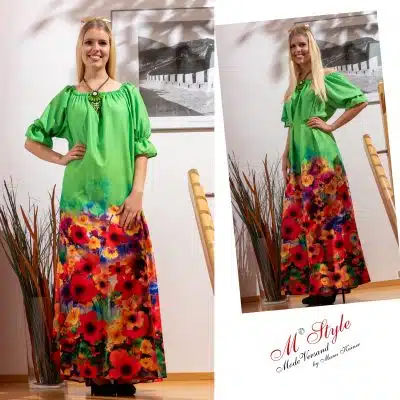 Designerkleid Summer Dream by Taffi - Mint |Gr. UNI 40-50|, Anr.: 1605