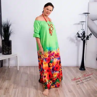 Designerkleid Summer Dream by Taffi - Grün |Gr. UNI 40-50|, Anr.: 1604