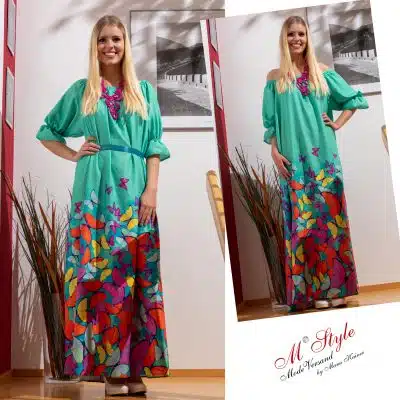 Designerkleid Summer Dream by Taffi - Mint |Gr. UNI 40-50|, Anr.: 1605