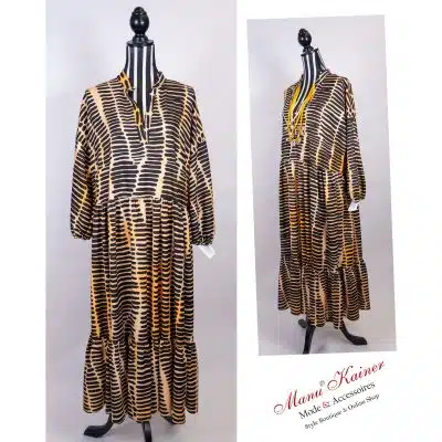 DesignerKleid Safari Orange |Gr. UNI 38-48|, Anr.: 2031