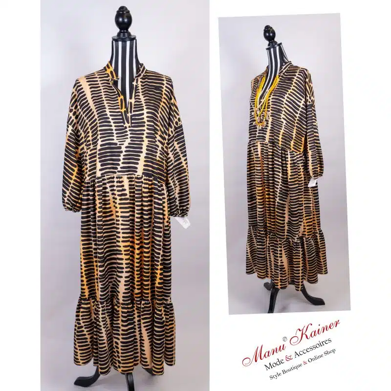DesignerKleid Safari Orange |Gr. UNI 38-48|, Anr.: 2031