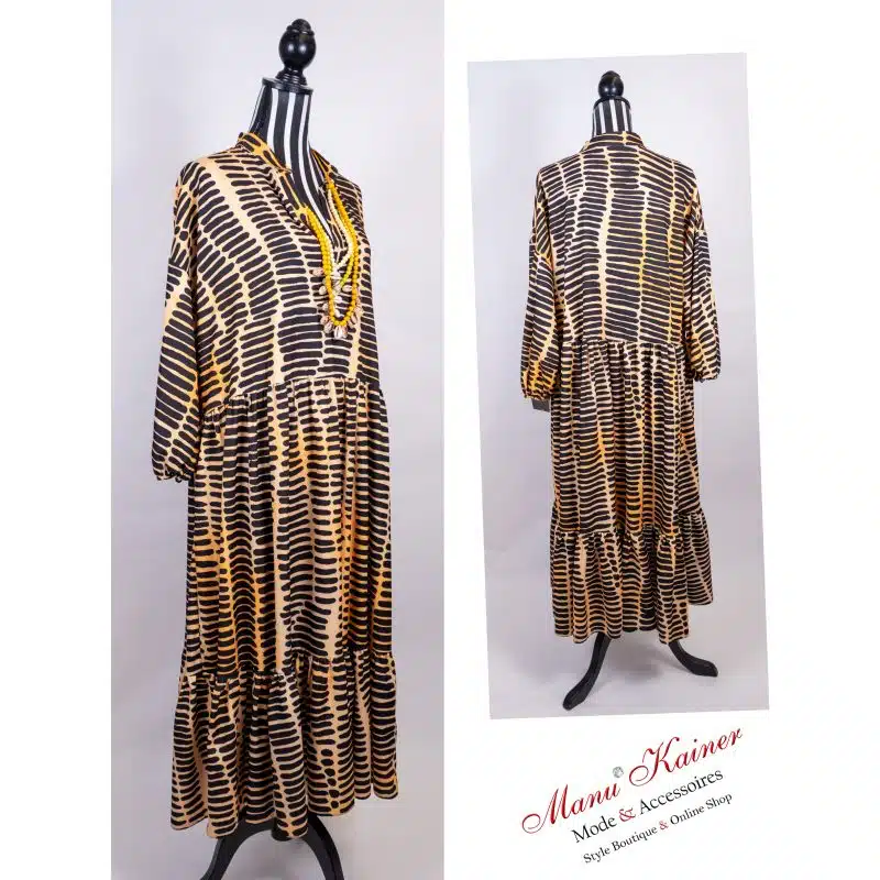 DesignerKleid Safari Orange |Gr. UNI 38-48|, Anr.: 2031 – Bild 2