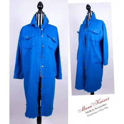 Jeansmantel Donatella Blau |Gr. UNI 38-44|, Anr.: 2080