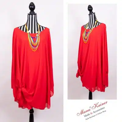 FledermausBluse Lady Red |Gr. UNI 42-48+|, Anr.: 2110