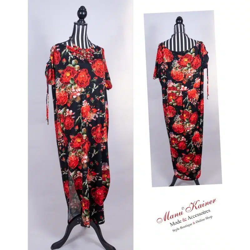 DesignerLongKleid Summer Roses|Gr. UNI 40-46|, Anr.: 2278 – Bild 2