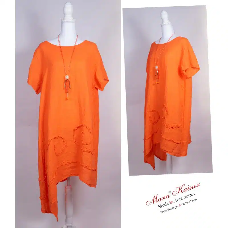 Leinenkleid Lady Orangina|Gr. UNI 40-44/46|, Anr.: 2280