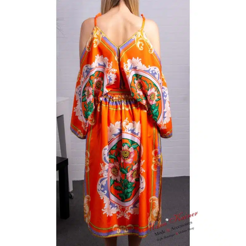 DesignerKleid Loretta Orange |Gr. UNI 36-42|, Anr.: 2293 – Bild 6