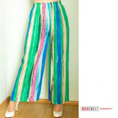 Streifenhose Fancy Blau-Grün |Gr. UNI 36-42|, Anr.: 2361
