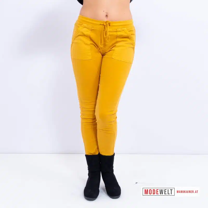 FigurwunderJeans Kurkumagelb |Gr. 36-44|, Anr.: 2443
