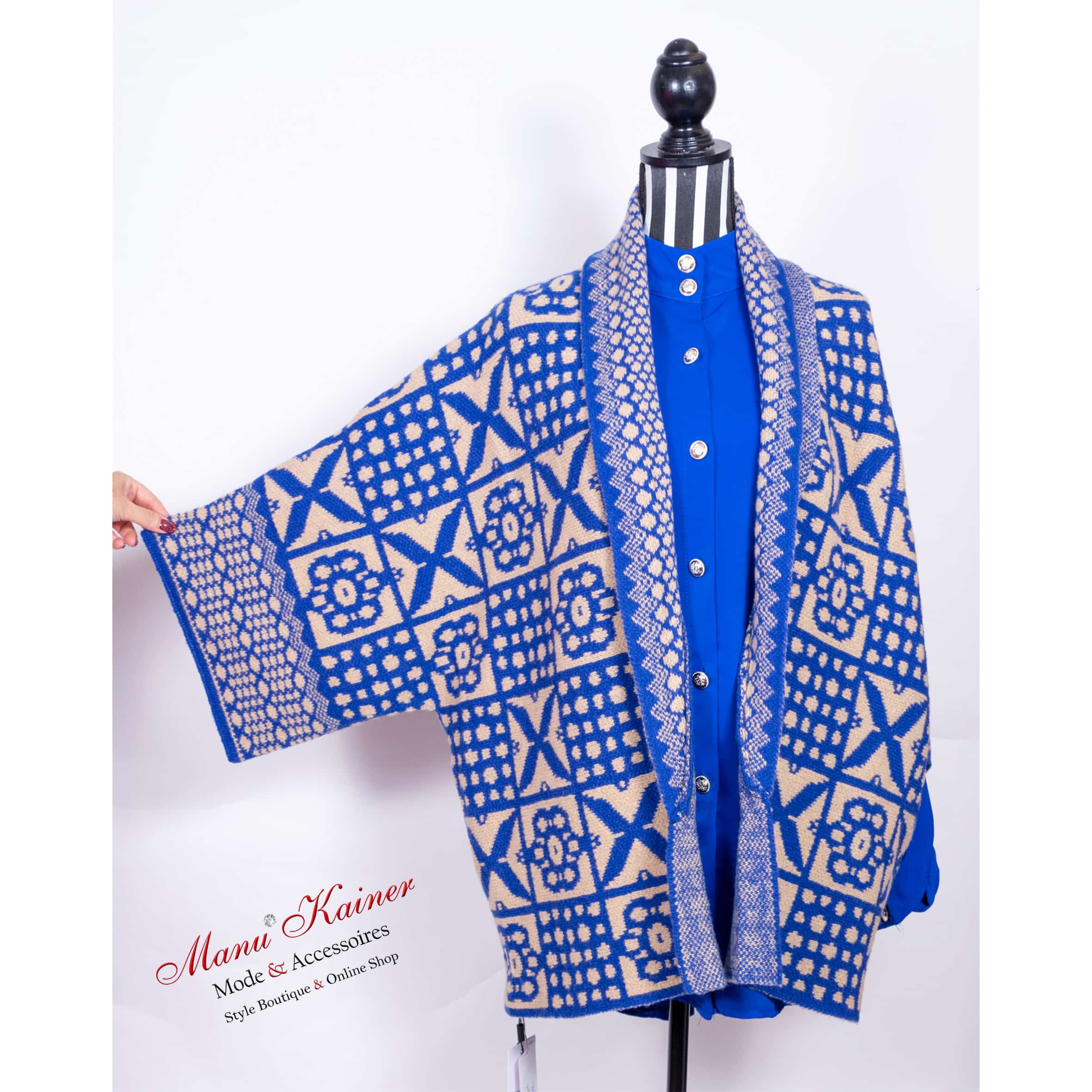 DesignStrickweste Firenze Blue |Gr. UNI 36-48+|, Anr.: 2489