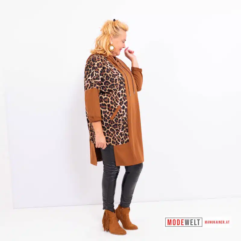 SweaterKleid Lady Leoprint |Gr. UNI 38-48|, Anr.: 2491 – Bild 4
