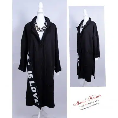DesignerFlauschmantel "All Is Love" |Gr. UNI 40-46|, Anr.: 2545