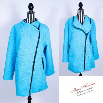 TeddyPlüschJacke Türkisa |Gr. UNI 38-46|, Anr.: 2611