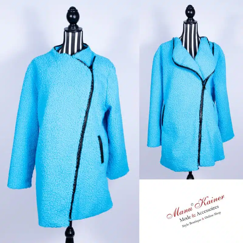 TeddyPlüschJacke Türkisa |Gr. UNI 38-46|, Anr.: 2611