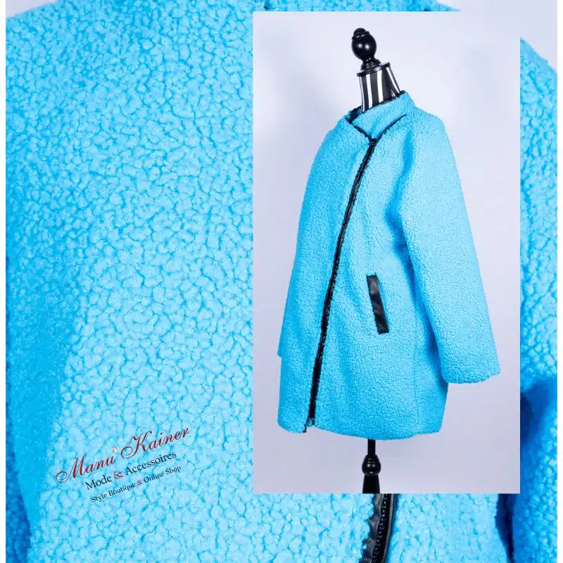 TeddyPlüschJacke Türkisa |Gr. UNI 38-46|, Anr.: 2611 – Bild 2