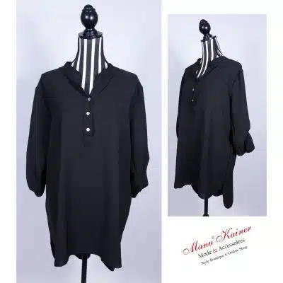 Shirtbluse Emma, Schwarz |Gr. UNI 38-42|, Anr.: 2732
