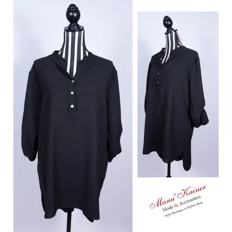 Shirtbluse Emma, Schwarz |Gr. UNI 38-42|, Anr.: 2732