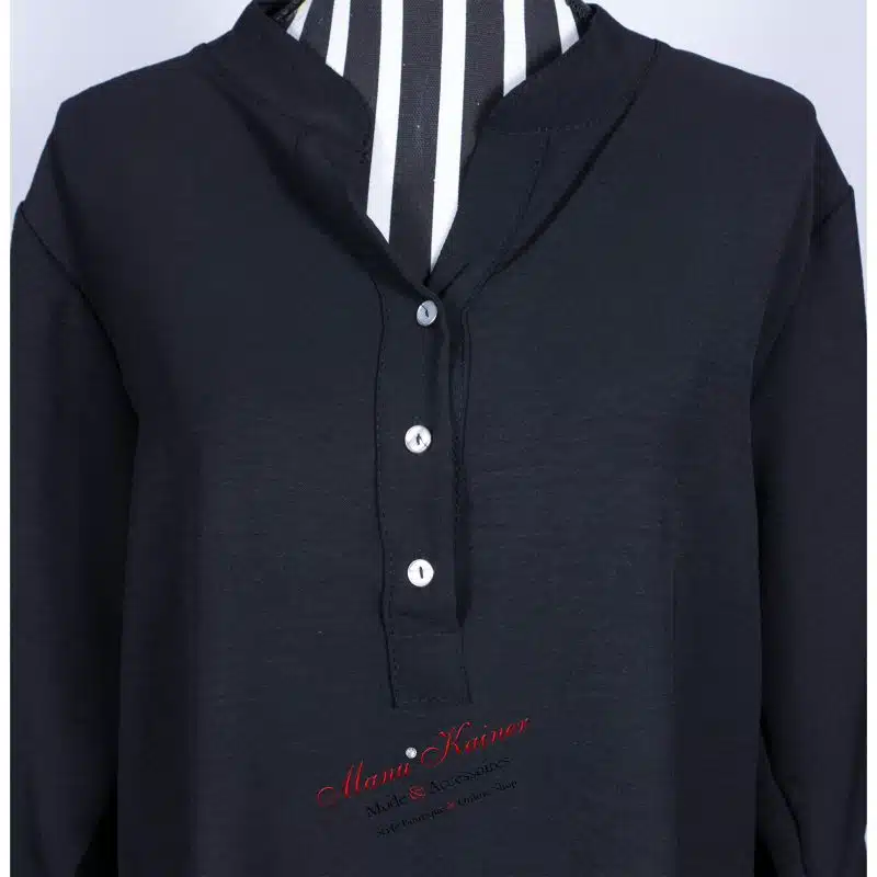 Shirtbluse Emma, Schwarz |Gr. UNI 38-42|, Anr.: 2732 – Bild 3