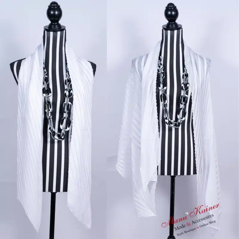 PlisseeStola White Light, Anr.: 2802