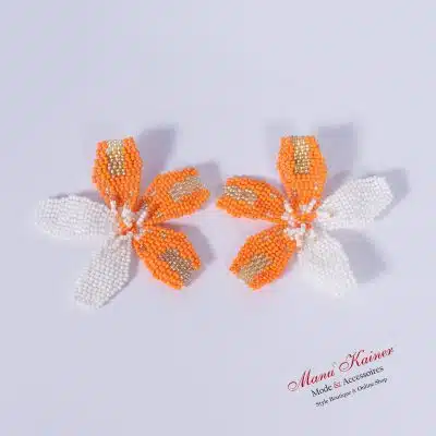 Design-Ohrringe Orange Flower, Anr.: 2820