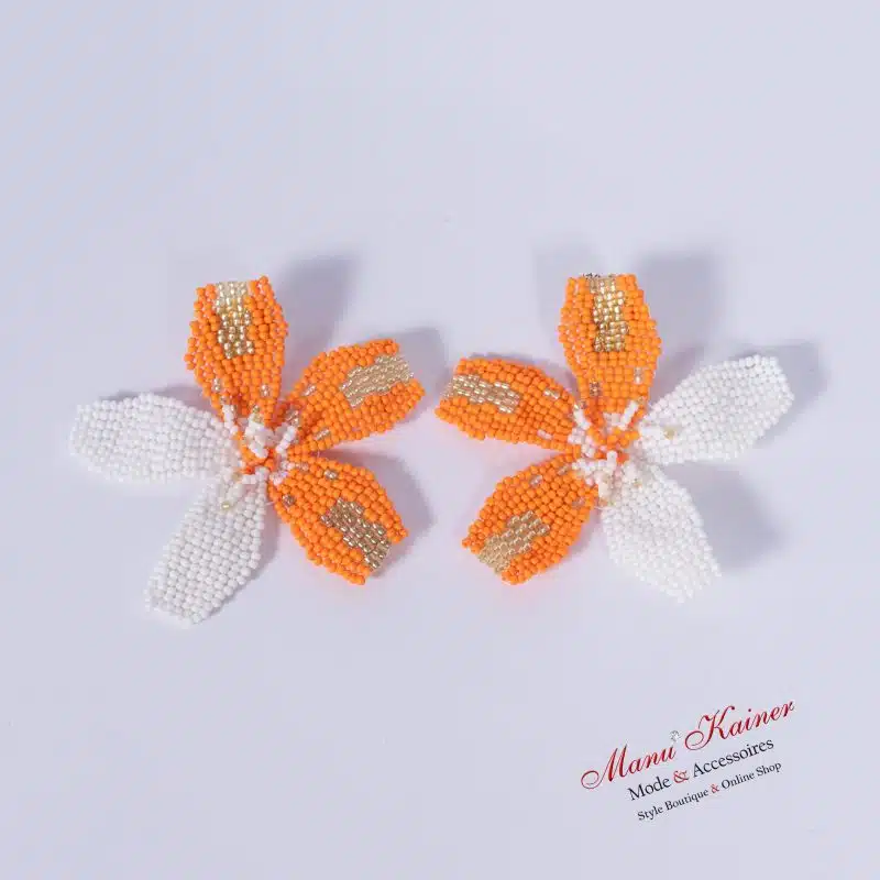 Design-Ohrringe Orange Flower, Anr.: 2820