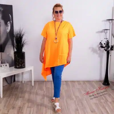 DesignerTunika Brilliant Orange |Gr. UNI 38-48+|, Anr.: 2854