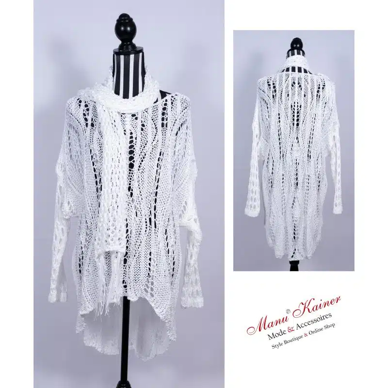 NetzPoncho Lady White Ligth |Gr. UNI 36-48|, Anr.: 2857