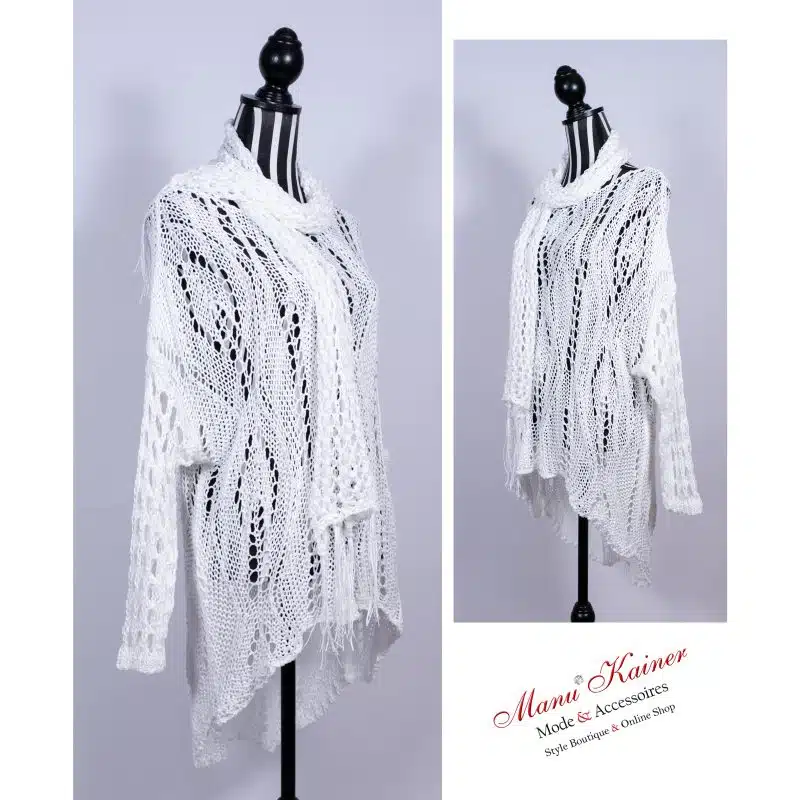 NetzPoncho Lady White Ligth |Gr. UNI 36-48|, Anr.: 2857 – Bild 2