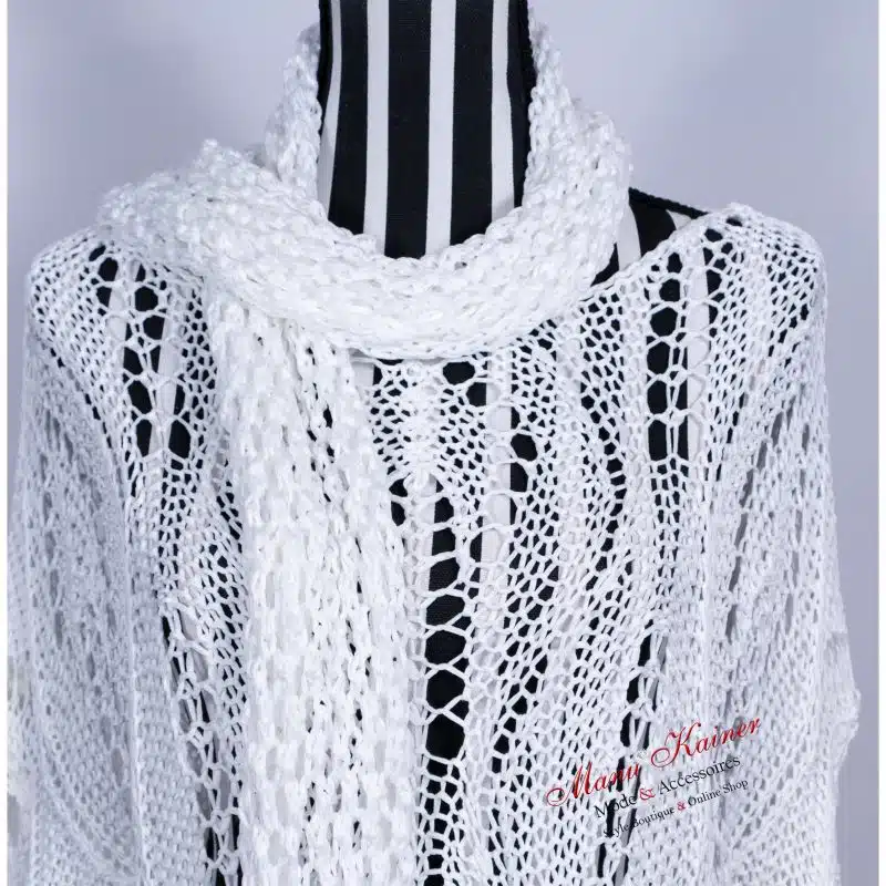 NetzPoncho Lady White Ligth |Gr. UNI 36-48|, Anr.: 2857 – Bild 3