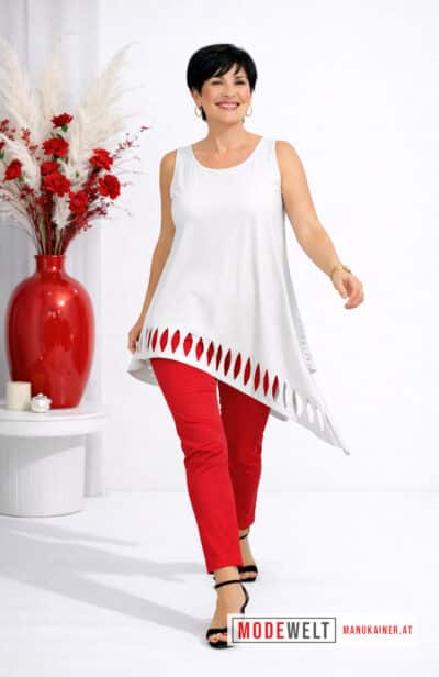 DesignLongshirt Trendy White |Gr. UNI 38-48|, Anr.: 2871