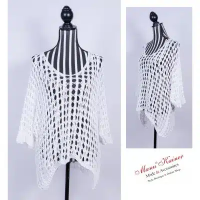 NetzPulli Samantha White Light |Gr. UNI 36-44/46|, Anr.: 2872
