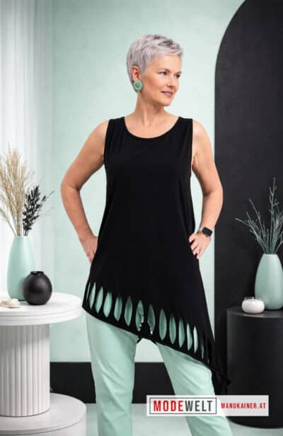 DesignLongshirt Trendy Black |Gr. UNI 38-48|, Anr.: 2873