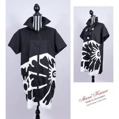 DesignTunika Sun Black on White |Gr. UNI 38-46|, Anr.: 2890