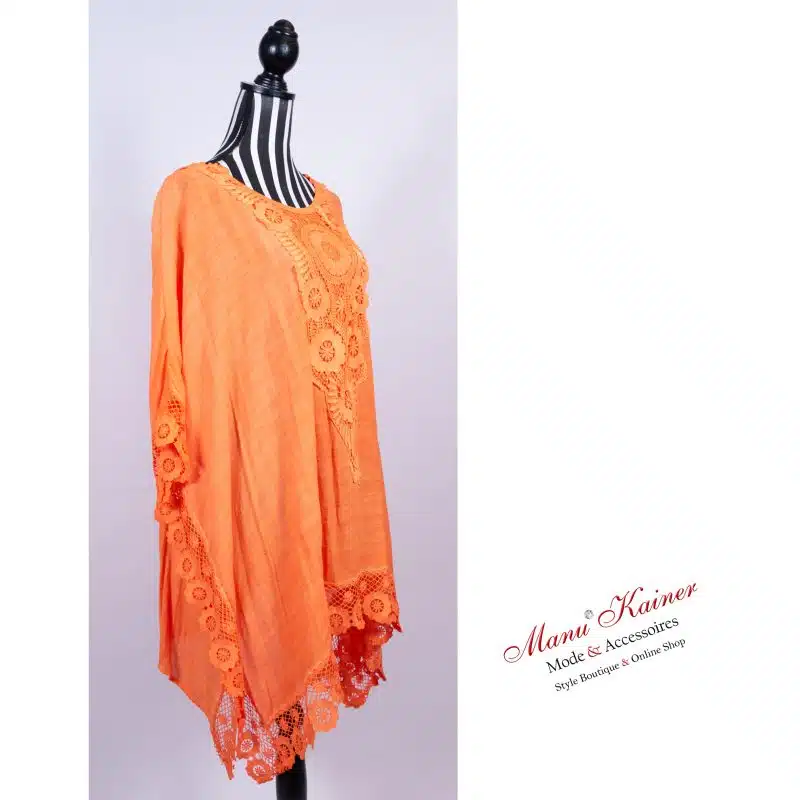 DesignPoncho Romantika Orange |Gr. UNI 38-48+|, Anr.: 2899 – Bild 3