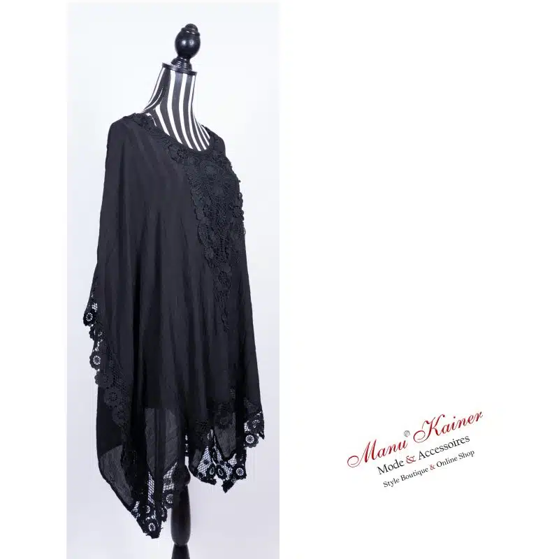 DesignPoncho Romantika Black |Gr. UNI 38-48+|, Anr.: 2900 – Bild 3