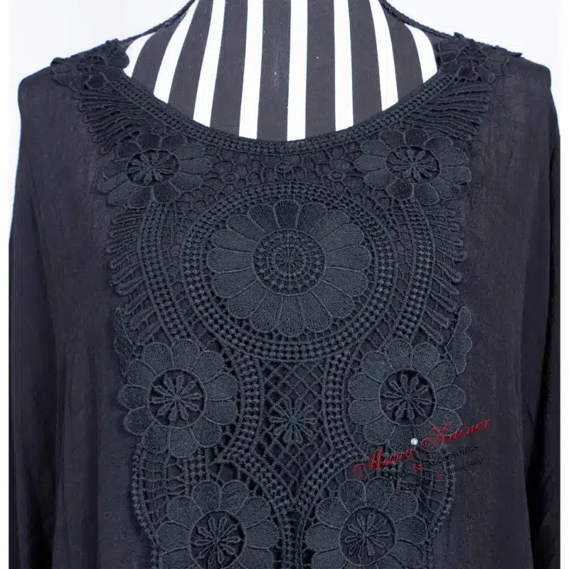 DesignPoncho Romantika Black |Gr. UNI 38-48+|, Anr.: 2900 – Bild 4
