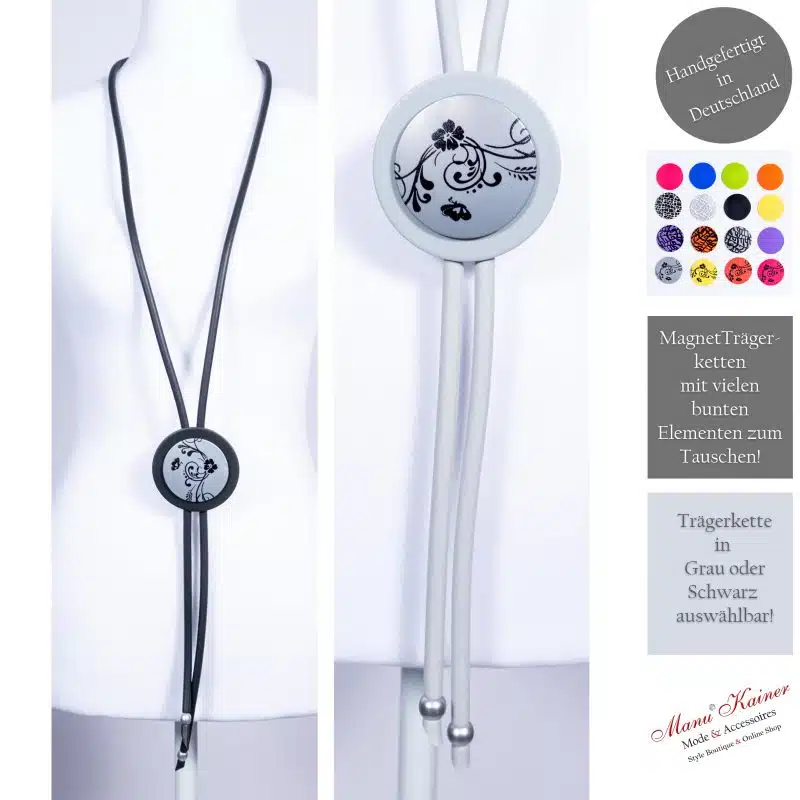 Edellongkette BeautyMagnetic Flower Grey, Anr.: 2951 – Bild 2