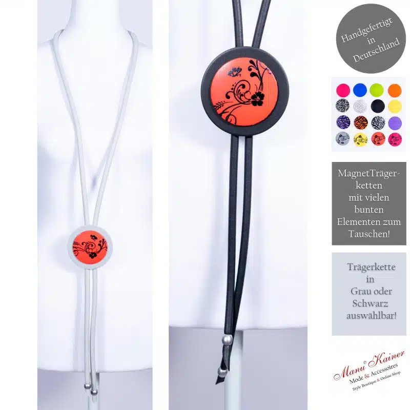 Edellongkette BeautyMagnetic Flower Red, Anr.: 2952