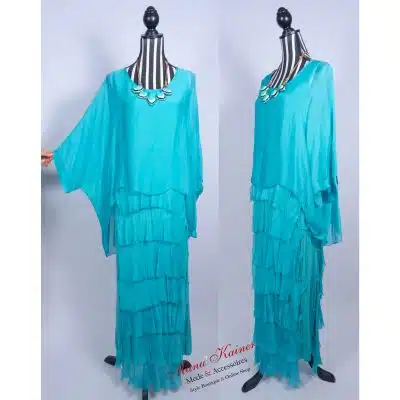 SeidenfeelDreamkleid RossoLachs |Gr. UNI 38-46/48|, Anr.: 2967
