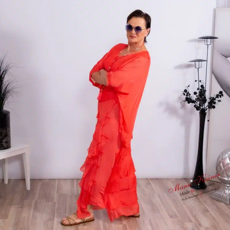 SeidenfeelDreamkleid RossoLachs |Gr. UNI 38-46/48|, Anr.: 2967 – Bild 3