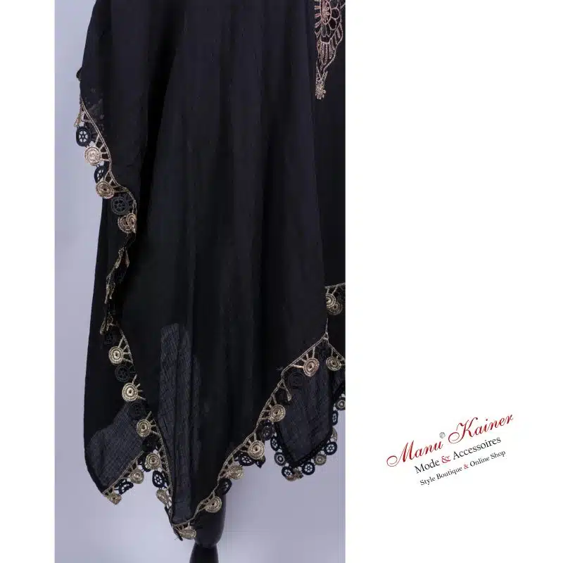 DesignPoncho Romantika Black Golden |Gr. UNI 38-48+|, Anr.: 2973 – Bild 3