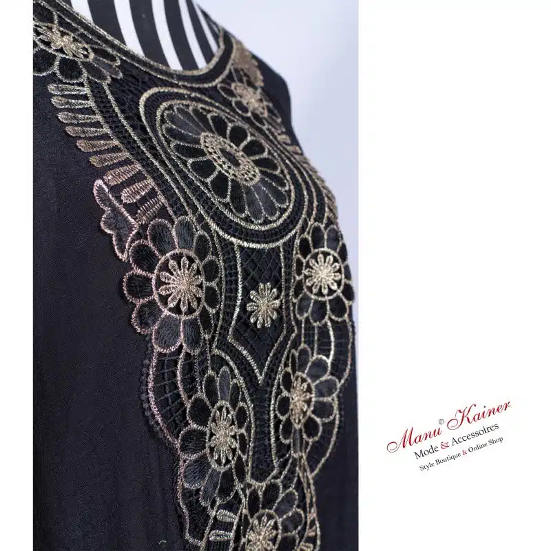 DesignPoncho Romantika Black Golden |Gr. UNI 38-48+|, Anr.: 2973 – Bild 4
