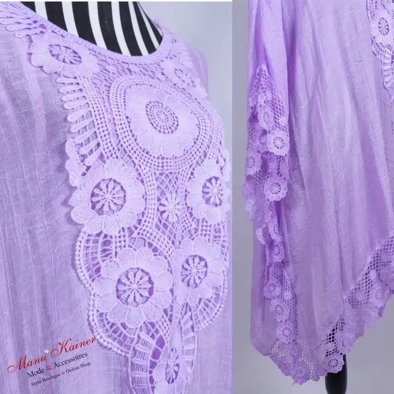 DesignPoncho Romantika Flieder |Gr. UNI 38-48+|, Anr.: 2974 – Bild 4
