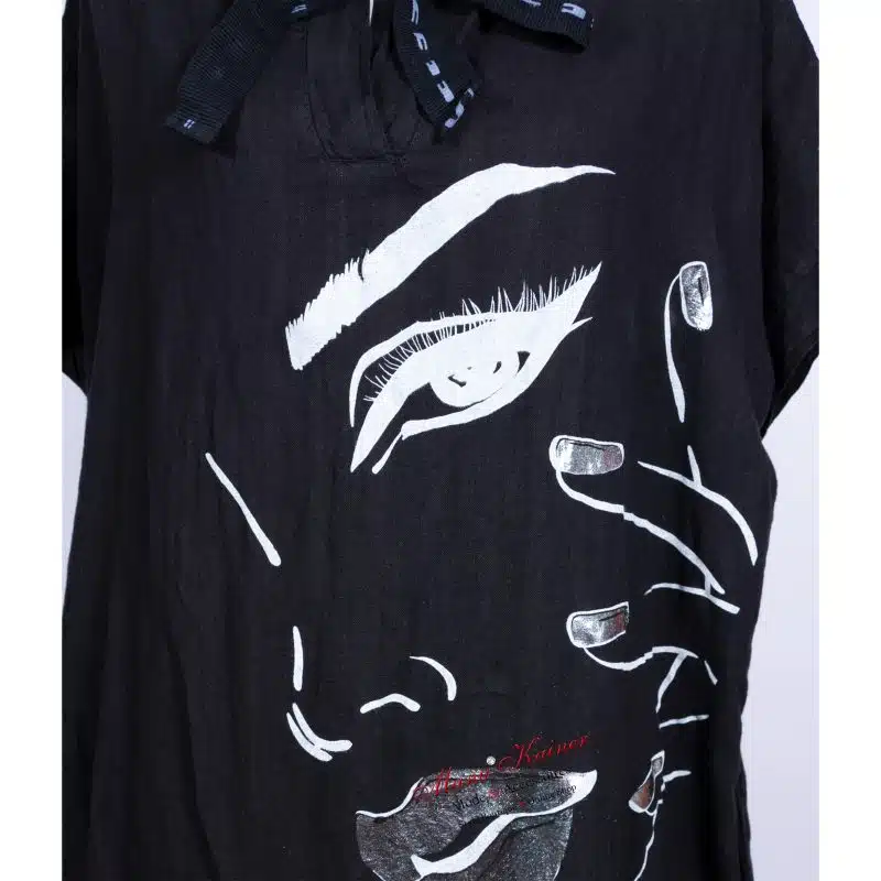 LeinenKleid Brilliant Face Black |Gr. UNI 38-46|, Anr.: 2987 – Bild 3