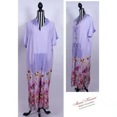 LeinenKleid Flowers Liloletta |Gr. UNI 38-48|, Anr.: 2990