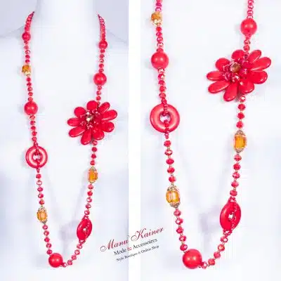 Longkette Red Flowers, Anr.: 3031