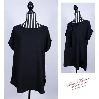 BlusenShirt Chiara Black |Gr. UNI 36-42|, Anr.: 3033