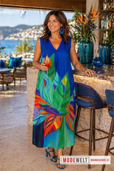 Printkleid Paradise Blue |Gr. UNI 40-44|, Anr.: 3057