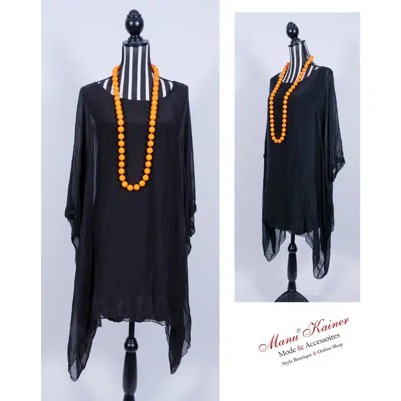 SeidenfeelTunika Dream Black |Gr. Uni 40-48+|, Anr.: 3073