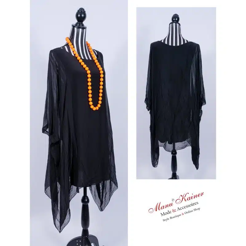 SeidenfeelTunika Dream Black |Gr. Uni 40-48+|, Anr.: 3073 – Bild 2